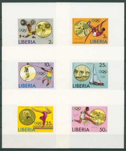 Liberia 1976 Olymp. Sommerspiele Montreal 990/95 B Blocks postfrisch (C27475)