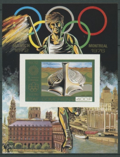 Komoren 1976 Olympische Sommerspiele Montreal Block 29 B postfrisch (C27544)