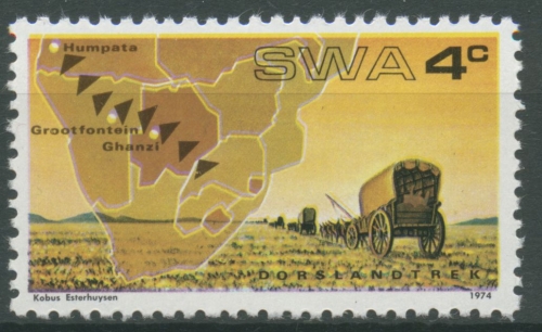 Südwestafrika 1974 100. Jahrestag des Dorslandtrecks 401 postfrisch