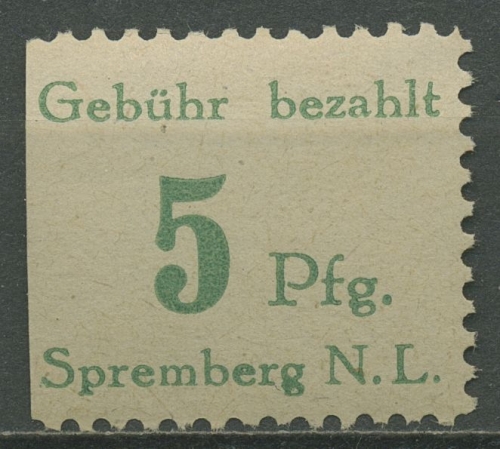 Spremberg (Niederlausitz) 1945 Freimarke 3 postfrisch