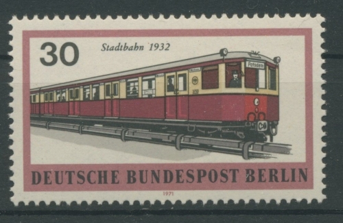 Berlin 1971 Strassenbahn mit Plattenfehler 382 I postfrisch