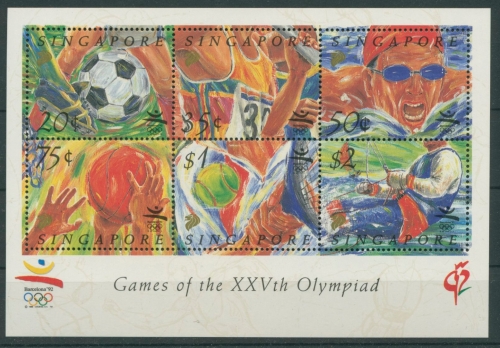 Singapur 1992 Olympische Sommerspiele Barcelona Block 28 postfrisch (C30127)