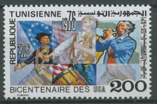 Tunesien 1976 200 Jahre Unabhängigkeit der USA 895 A postfrisch