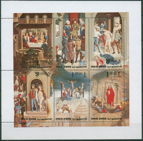 Umm-Al-Qaiwain 1972 Ostern: Gemälde Osterpassion 515/20 K postfrisch (SG30144)