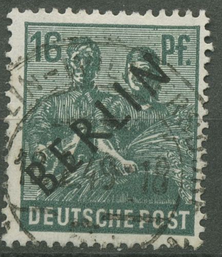 Berlin 1948 Schwarzaufdruck 7 mit TOP-Stempel