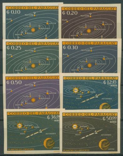 Paraguay 1962 Erforschung des Weltraumes Sonnensystem 1142/49 postfrisch