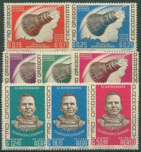 Paraguay 1963 Eroberung des Welltalls Gordon Cooper 1233/40 postfrisch