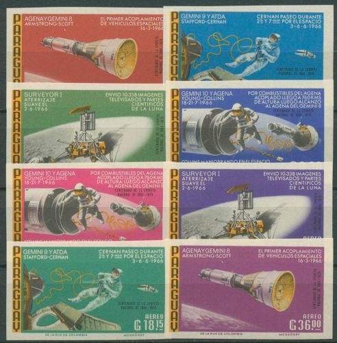 Paraguay 1966 Erforschung des Mondes 1626/33 postfrisch