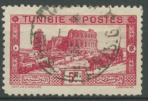 Tunesien 1934 Römisches Amphitheater El Djem 188 A gestempelt