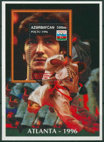 Aserbaidschan 1996 Olympiade Atlanta: Judo Block 20 postfrisch (C30248)