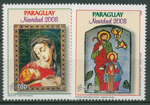 Paraguay 2008 Weihnachten Heilige Familie 5054/55 postfrisch