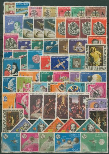 Paraguay 60 verschiedene Marken aus 1961/67 postfrisch (SG62164)