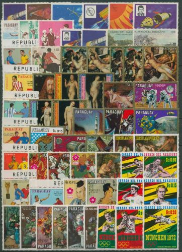 Paraguay 60 verschiedene Marken aus 1969/71 postfrisch (SG62168)