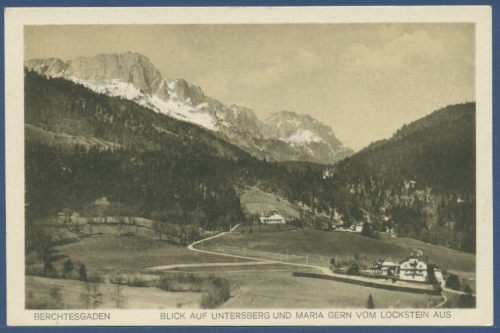 Berchtesgaden Blick auf Untersberg und Maria Gern, ungebraucht (AK1619)