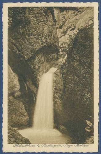 Berchtesgaden Ambachklamm Gaststätte Theresienklause, ungebraucht (AK1618)