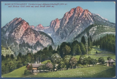 Berchtesgaden Vorderbrand Alpenwirtschaft, ungebraucht (AK1615)