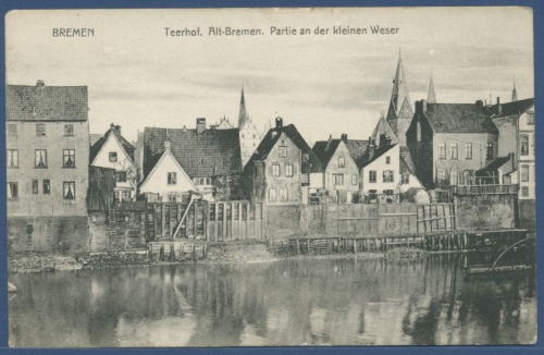Bremen Teerhof an der kleinen Weser, ungebraucht (AK1702)
