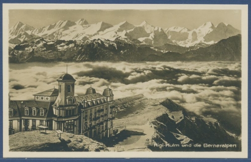 Rigi-Kulm und die Berneralpen, ungebraucht (AK1670)