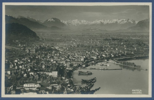 Bregenz am Bodensee Gesamtansicht Luftbild, ungebraucht (AK1660)