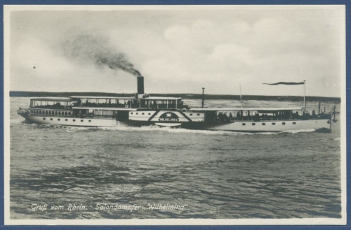 Niederländer Dampfschifffahrt Schnelldampfer Wilhelmina, ungebraucht (AK1650)