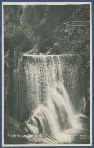 Wasserfall Rappenlochschlucht Dornbirn, ungebraucht (AK1665)
