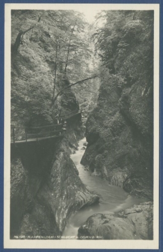 Rappenlochschlucht mit Stegen bei Dornbirn, ungebraucht (AK1663)