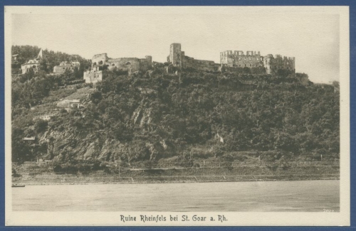 Ruine Rheinfels bei St. Goar am Rhein, ungebraucht (AK1651)