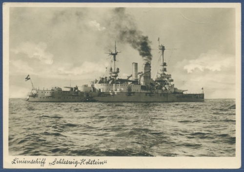 Linienschiff Schleswig-Holstein, gelaufen 1935 (AK1746)