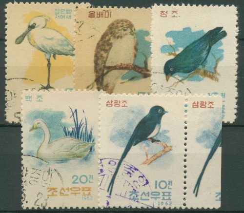 Korea (Nord) 1962 Tiere Vögel 402/06 gestempelt