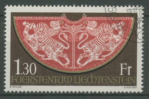 Liechtenstein 1975 Wiener Hofburg Krönungsmantel 634 gestempelt
