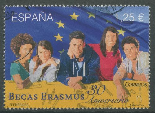 Spanien 2017 Studenten Erasmus-Programm 5200 gestempelt
