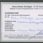 Alliierte Besetzung 1946 I. Kontrollratsausg. 933 a P OR dgz geprüft, kl. Fehler