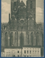 Prenzlau Marienkirche Ostgiebel, gelaufen als Feldpost 1916 (AK1791)