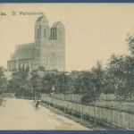 Prenzlau Blick auf die St. Marienkirche, gelaufen 1914 (AK1781)