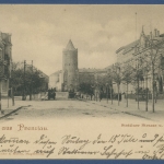 Gruss aus Prenzlau Stettiner Straße u. Thor, gelaufen 1900 (AK1831)