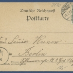 Gruss aus Prenzlau Stettiner Straße u. Thor, gelaufen 1900 (AK1831)