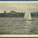 Prenzlau Uckersee Segelboot, gelaufen 1941 (AK1875)