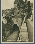 Rothenburg ob der Tauber Am Kobolzellertor Foto, gelaufen 1931 (AK1926)