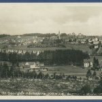 Sankt Georgen im Schwarzwald Panorama Foto, gelaufen 1931 (AK1905)