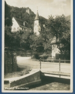 Weiler bei Blaubeuren Foto Weinstube zum Röß'e, gelaufen 1930 (AK1907)