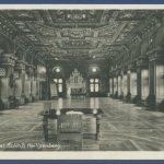 Rittersaal im Schloß Heiligenberg Foto, gelaufen 1929 (AK1908)
