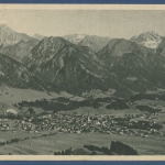 Oberstdorf im Algäu Gesamtansicht, gelaufen 1928 (AK1989)