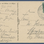 Oberstdorf im Algäu Gesamtansicht, gelaufen 1928 (AK1989)