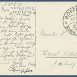 Boppard Perle des Rheins Rhein-Allee Hotel Lilie, gelaufen 1937 (AK2252)