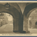 Görlitz Obermarkt und Rathaustreppe, gelaufen 1925 (AK2332)