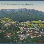 Bad Wilbad Gesamtansicht mit Sommerberg, gelaufen 1927 (AK2313)