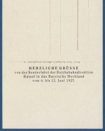 Berchtesgaden Sonderfahrt der Reichsbahndirektion Kassel, ungebraucht (AK2287)