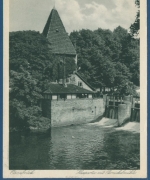 Osnabrück Hasepartie mit Pernickelmühle, gelaufen 1929 (AK2280)