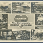 Bad Salzungen Kurhaus Nappenplatz Gradieranlagen, gelaufen 1941 (AK2277)