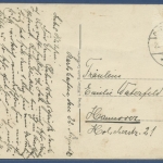 Solbad Carlshafen Weserblick mit Hugenottenturm, gelaufen Marke fehlt (AK2382)